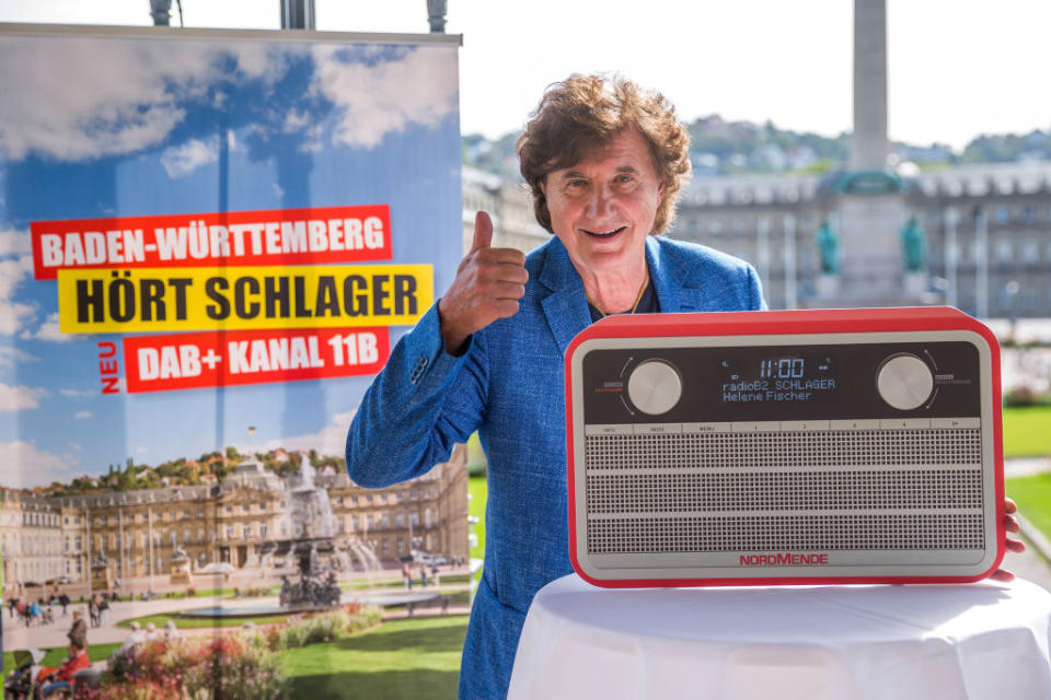 <p>STUTTGART, GERMANY – SEPTEMBER 11: OLaf der Flippers poses for the media at the Radio B2 press event at Cafe Koenigsbau on September 11, 2018 in Stuttgart, Germany. Radio B2 started broadcasting in Baden-Wuerttemberg on September 11, 2018. (Photo by Thomas Niedermueller/Getty Images) </p>