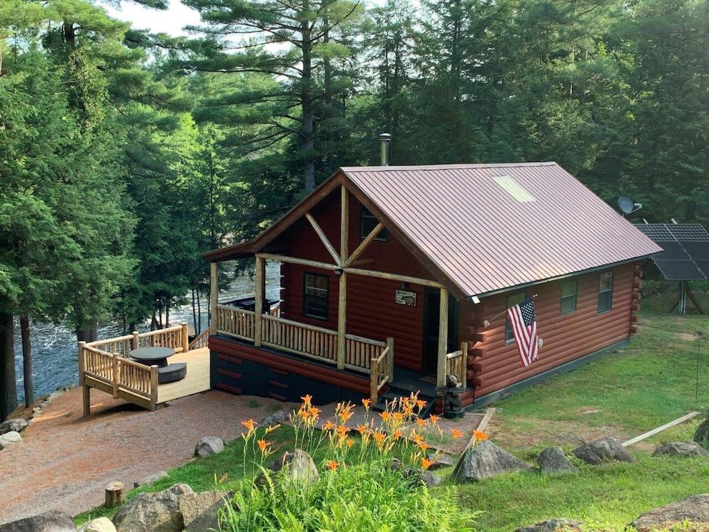 Adirondack Riverfront Cabin