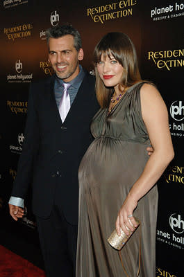 Oded Fehr and Milla Jovovich at the Planet Hollywood Las Vegas premiere of Screen Gem's Resident Evil: Extinction