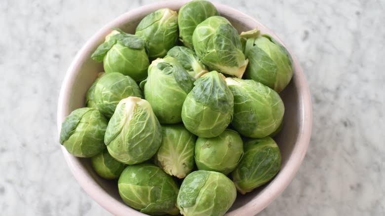 bowl of brussels sprouts