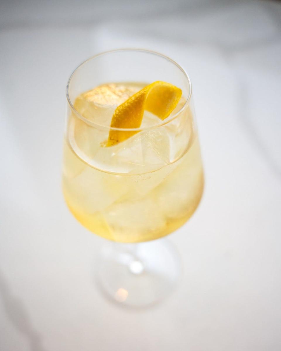 Bar Vetti offers several mocktails, such as the "Bianca Spritz," for those participating in Dry January.