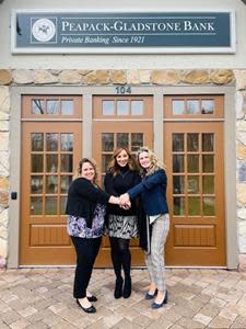 (L -R) Kristina Nitka-Thor, Daniela Oldham and Isabelle Ferreira, Boonton Peapack-Gladstone Bank Retail Associates