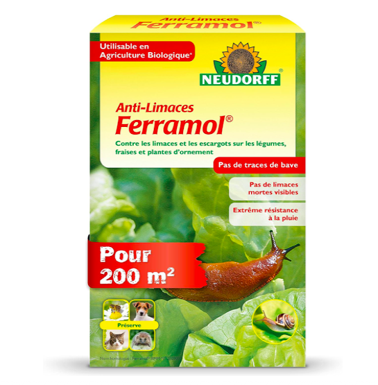 Granulés anti-limaces Ferramol (Amazon)