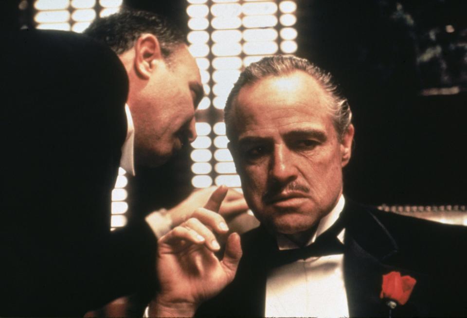 Marlon Brando stars as Don Vito Corleone in 1972's "The Godfather."