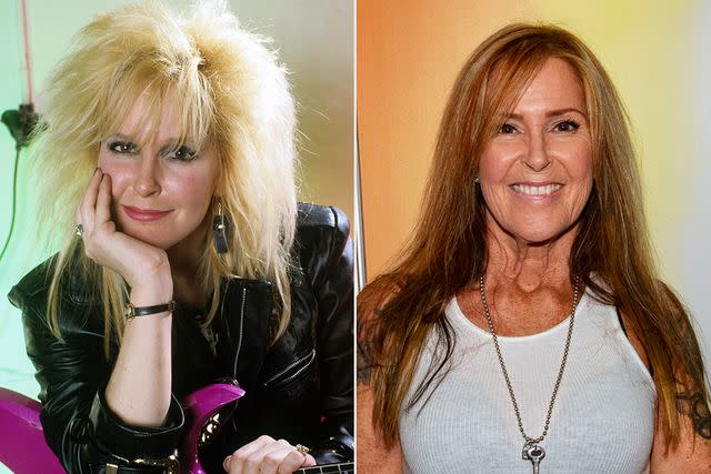 <p>Fryderyk Gabowicz/picture alliance via Getty; Daniel Knighton/Getty </p> Lita Ford in 1984 and 2019