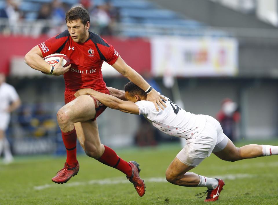 The Eagles have signed Canadian rugby star Adam Zaruba. (AP)