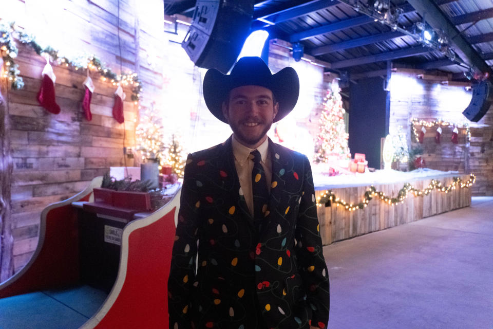 Andrew Wilhelm speaks about bringing his childhood love of lights to the Tangled Lights light show to the Starlight Ranch in Amarillo though Dec. 30.