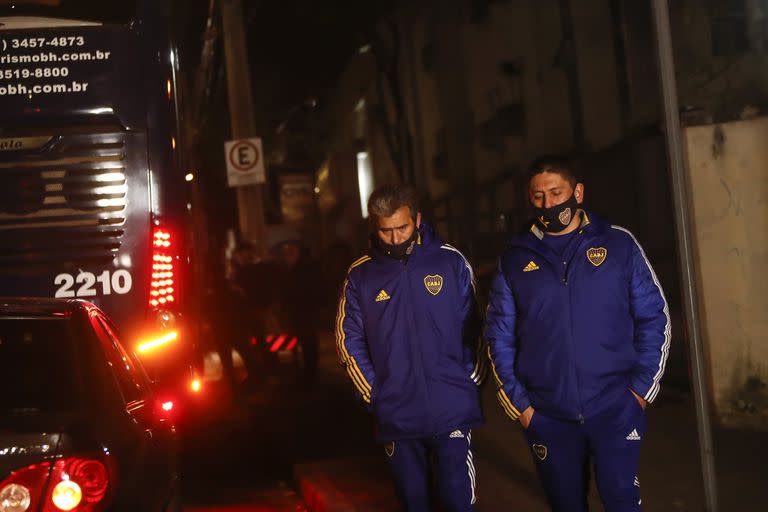 El plantel de Boca se dirige a la comisaría de Belo Horizonte después de la escandalosa noche de Copa Libertadores