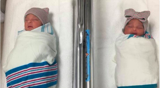 These twins were born in different years