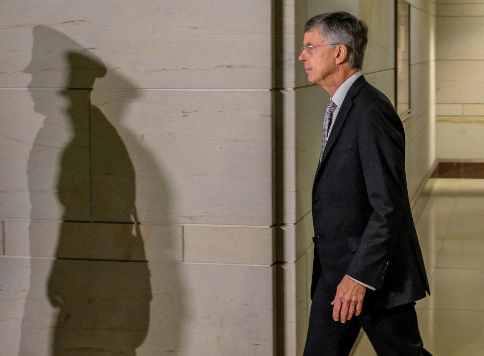 U.S. Diplomat Bill Taylor arrives on Capitol Hill on October 22, 2019 in Washington, DC. (Photo: Alex Wroblewski/Getty Images)