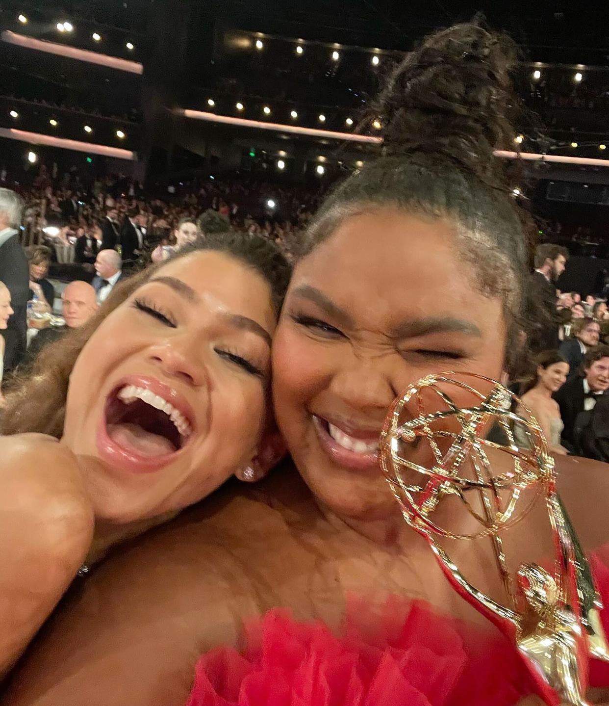 https://www.instagram.com/p/Cic5jh5LgGr/. Lizzo Shares 'Selfie Time' From the Emmys