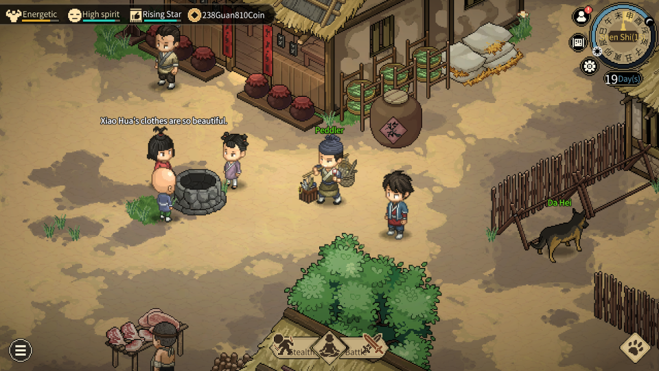 Pixel-art martial artists in tactical RPG Hero's Adventure: Road to Passion