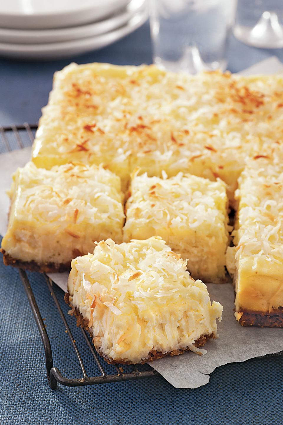 Coconut Cheesecake Squares