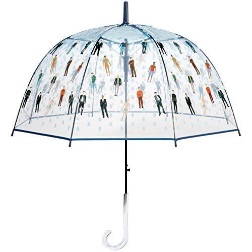 65) Raining Men Clear Bubble Dome Umbrella