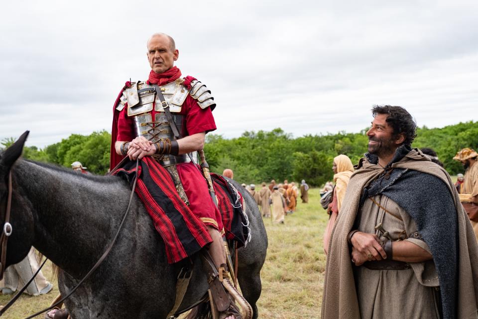 Gaius on horseback from Season 3 of “The Chosen.”