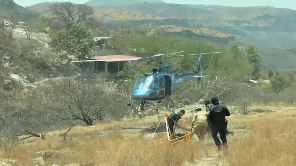 Authorities in Mexico found 45 bags containing human remains in a gorge on the outskirts of Guadalajara, prosecutors said in a news release on June 1, 2023.