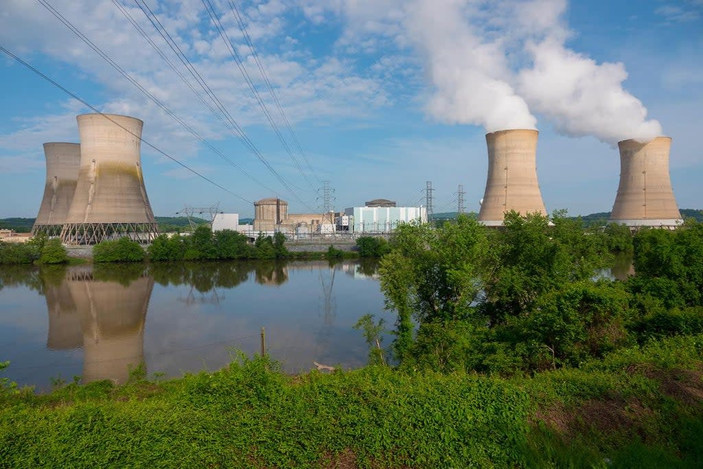 The now-defunct Three Mile Island nuclear power plant in Londonderry, Pennsylvania  (Alamy)