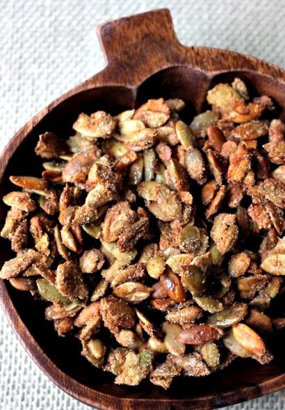 Bourbon-Glazed Pumpkin Seeds