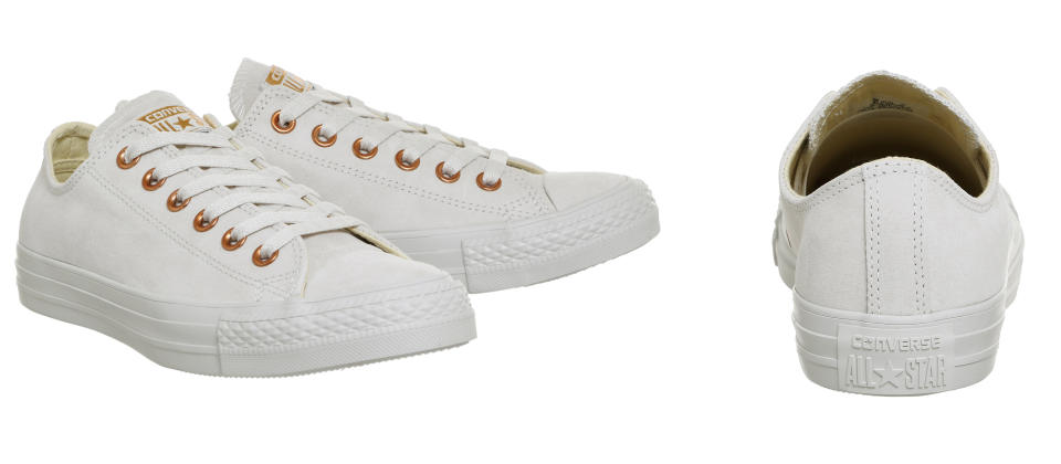 Converse Exclusives: All Star Low Leather Trainers Buff Rose Gold Exclusive