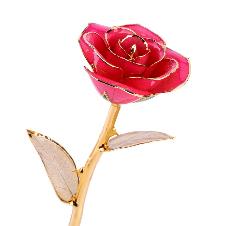 ZJchao Real Rose Dipped in 24k Gold (Photo: Amazon)