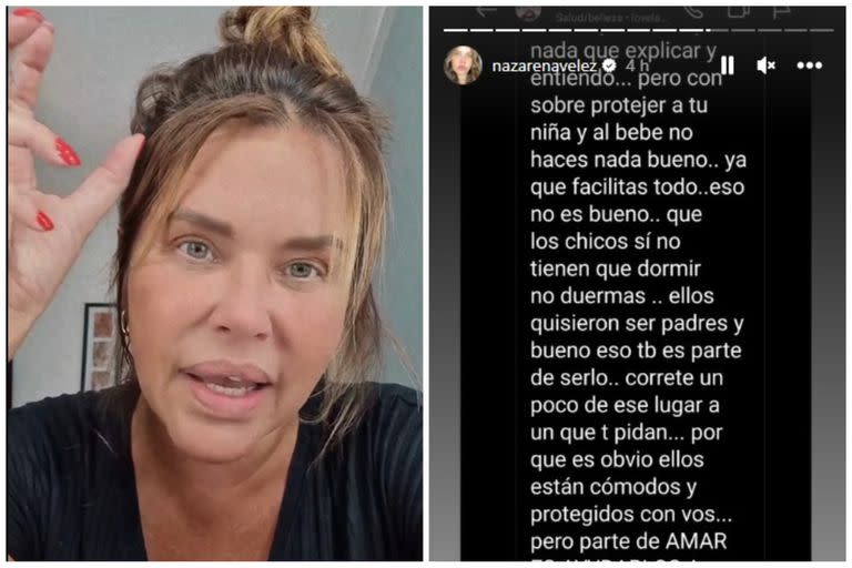 Nazarena Vélez fue criticada por un detalle en su rol de abuela y estalló en las redes