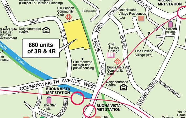 May 2022 BTO launch in mature estate Queenstown will be located on Ghim Moh Road next door to Ulu Pandan Community Club