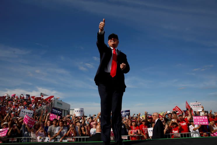 Donald Trump at a rally in Sanford, Fla. (Photo: Jonathan Ernst/Reuters)