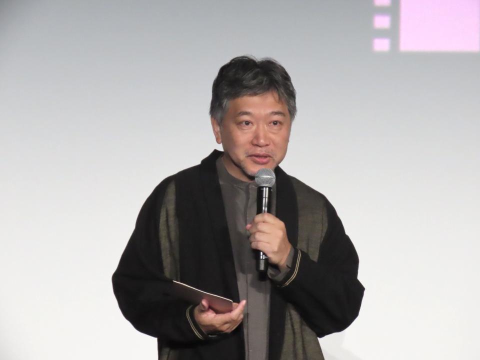 是枝裕和導演今現身活動現場，也趁此機會宣傳他所發起的「action4cinema」企劃。
