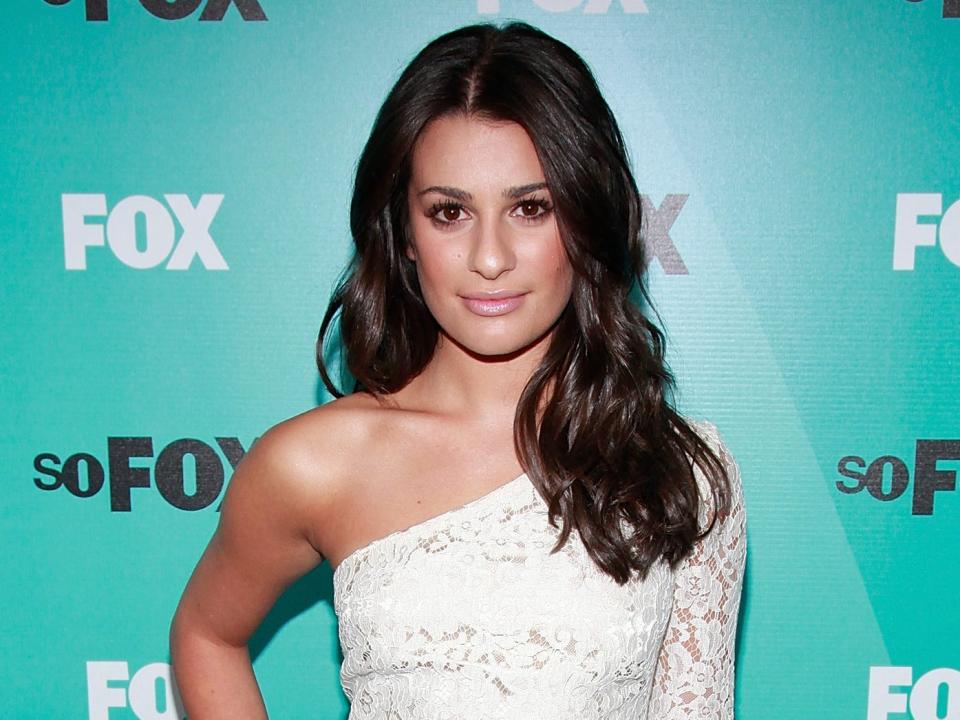 Lea Michele attends the 2009 FOX UpFront after party at Wollman Rink, Central Park on May 18, 2009