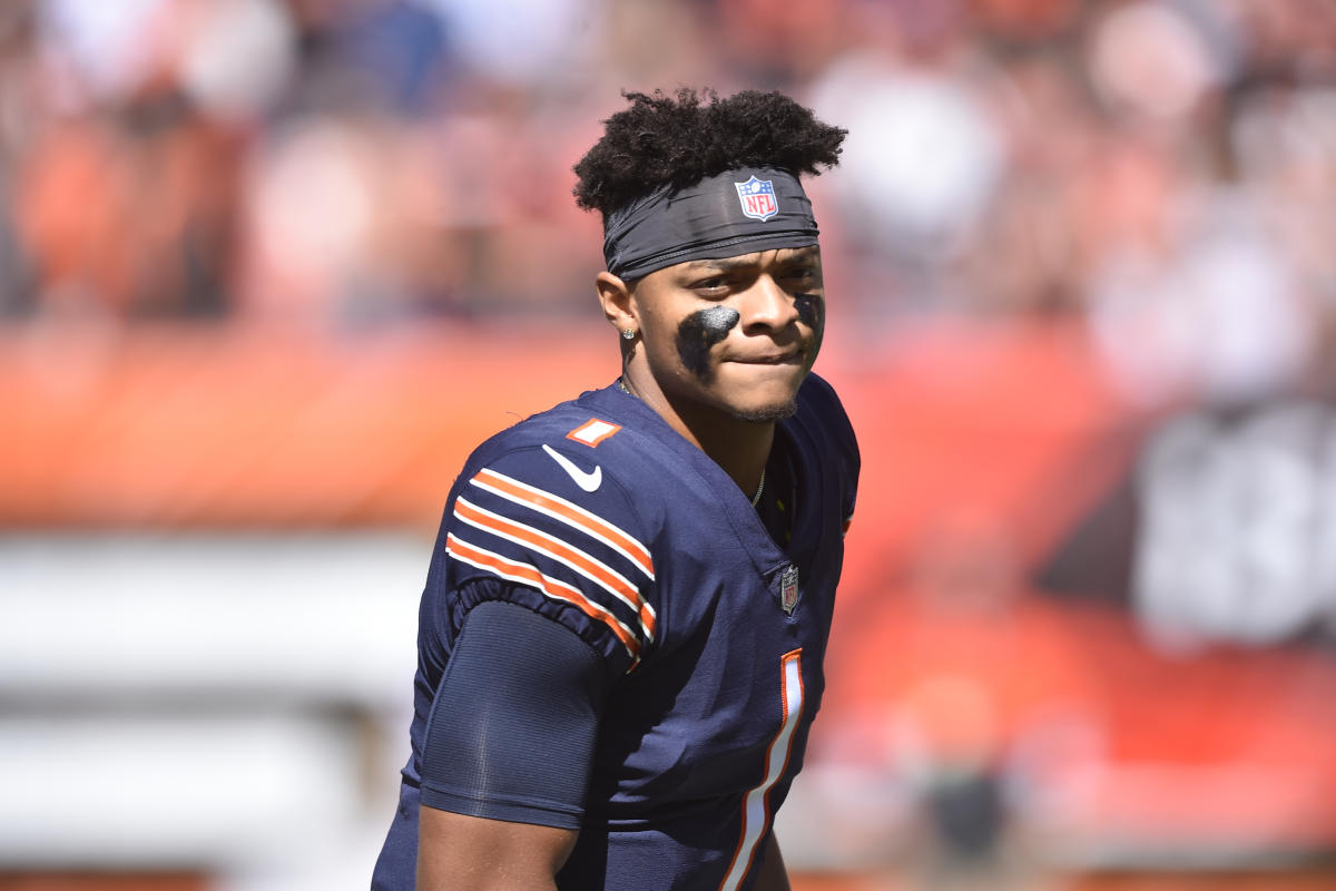 patrick mahomes in a bears jersey