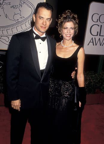 <p>Ron Galella, Ltd./Ron Galella Collection/Getty</p> Tom Hanks and Rita Wilson in 1994