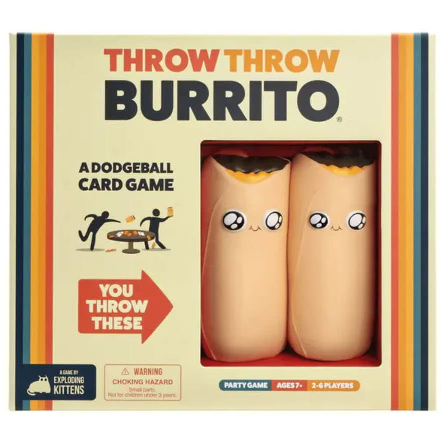 ThrowThrow Burrito dodgeball card game in packaging