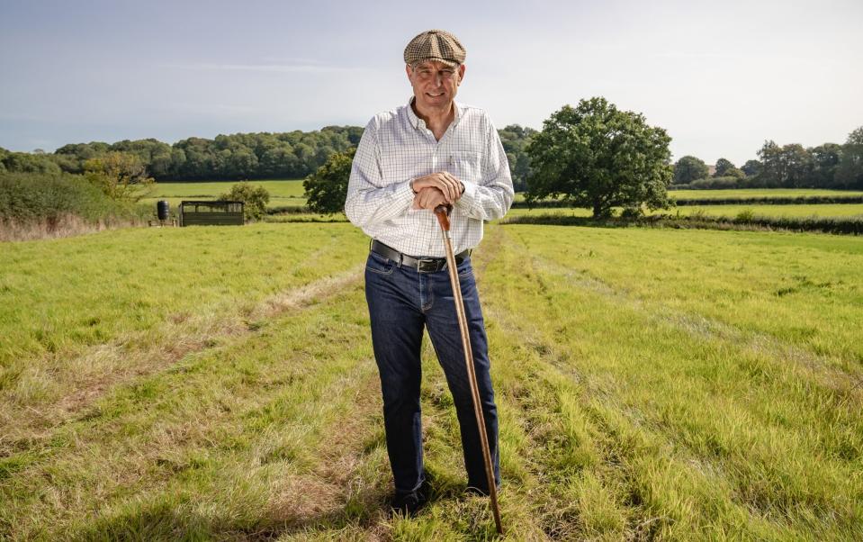 Vinnie Jones on his farmland for Discovery+ show Vinnie Jones: In the Country