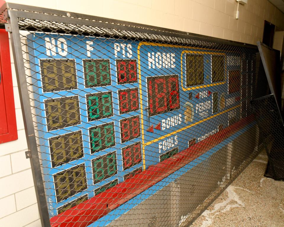 Canton City Schools is having an online auction of a variety of items, including an old scoreboard.