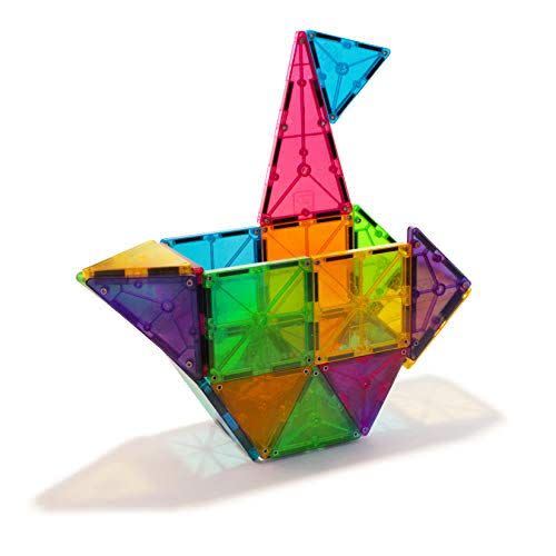 Magna-Tiles 32-Piece Clear Colors Set