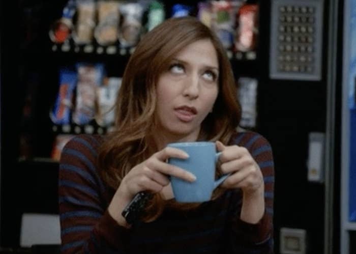 Chelsea Peretti rolling her eyes