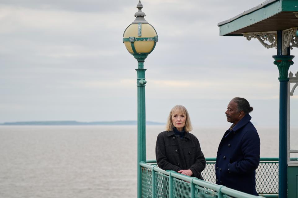 Phil and Ken looking out to sea.