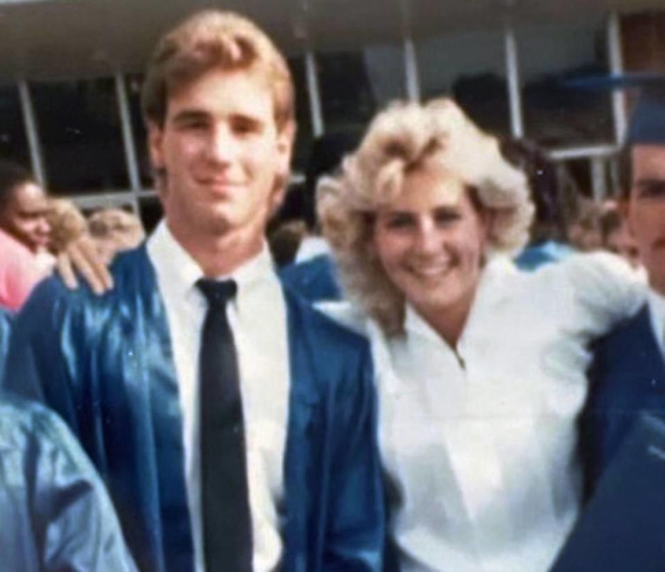 This is a photo of Kim Royal and Kevin Whittle from their days at Columbus High School.