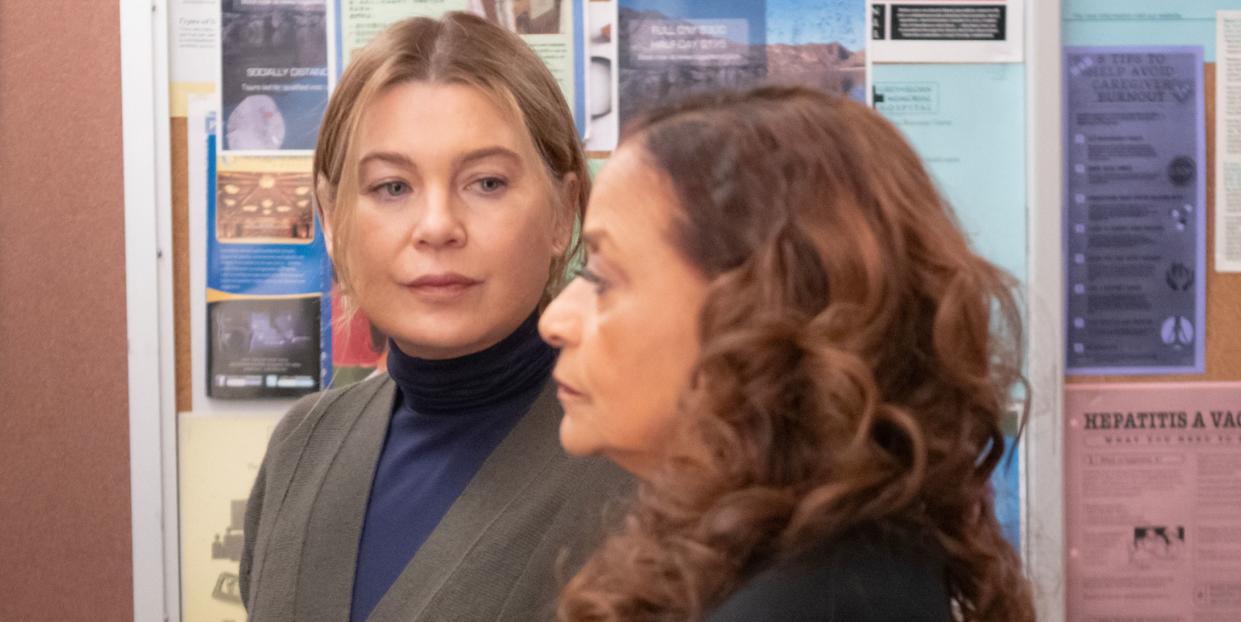 ellen pompeo, debbie allen, grey's anatomy, season 20