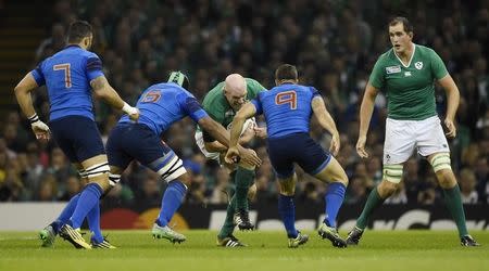 Rugby Union - France v Ireland - IRB Rugby World Cup 2015 Pool D - Millennium Stadium, Cardiff, Wales - 11/10/15 Ireland's Paul O'Connell in action Reuters / Rebecca Naden Livepic -