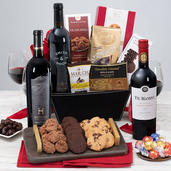 <p><a href="https://go.redirectingat.com?id=74968X1596630&url=https%3A%2F%2Fwww.gourmetgiftbaskets.com%2FRed-Wine-Dark-Chocolate-Gift-Basket.asp&sref=https%3A%2F%2Fwww.housebeautiful.com%2Fshopping%2Fhome-accessories%2Fg39763891%2Fmothers-day-baskets%2F" rel="nofollow noopener" target="_blank" data-ylk="slk:Shop Now;elm:context_link;itc:0;sec:content-canvas" class="link ">Shop Now</a></p><p>Red Wine & Dark Chocolate Gift Basket</p><p>gourmetgiftbaskets.com</p><p>$119.99</p>