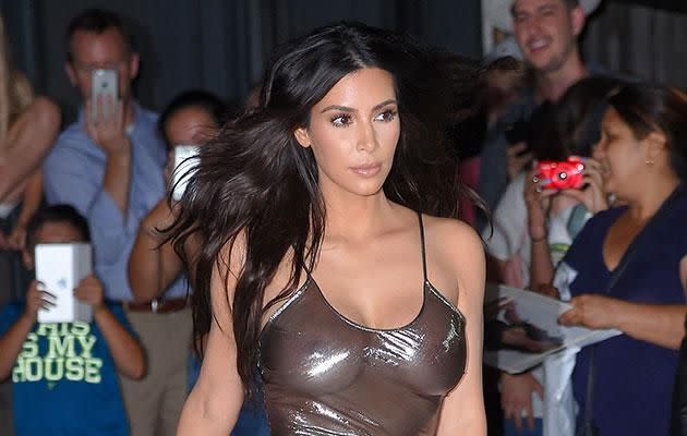 Kim K wants to be Angelina? Source: Getty Images.