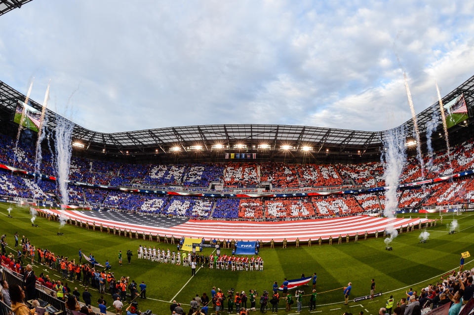 Red Bull Arena was packed for last year’s World Cup qualifier between the United States and Costa Rica. (Getty)