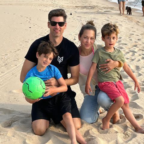 <p>Ginger Zee Instagram</p> Ginger Zee and Ben Aaron with their kids, Adrian and Miles.