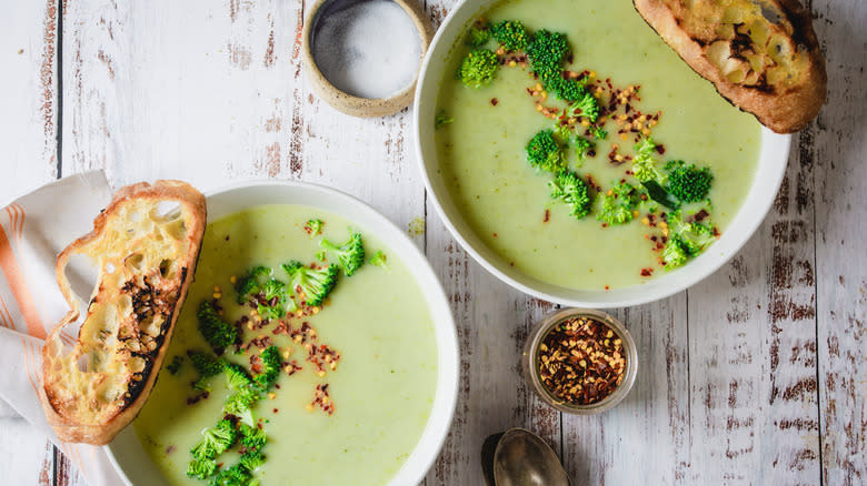 Cream of broccoli soup