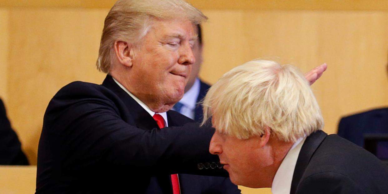 boris johnson donald trump