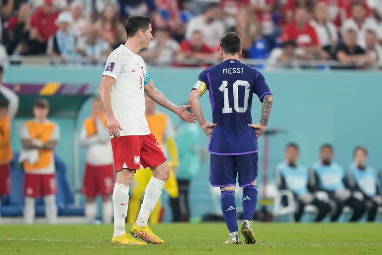 Argentina vs Polonia
Lionel Messi y Robert Lewandowski