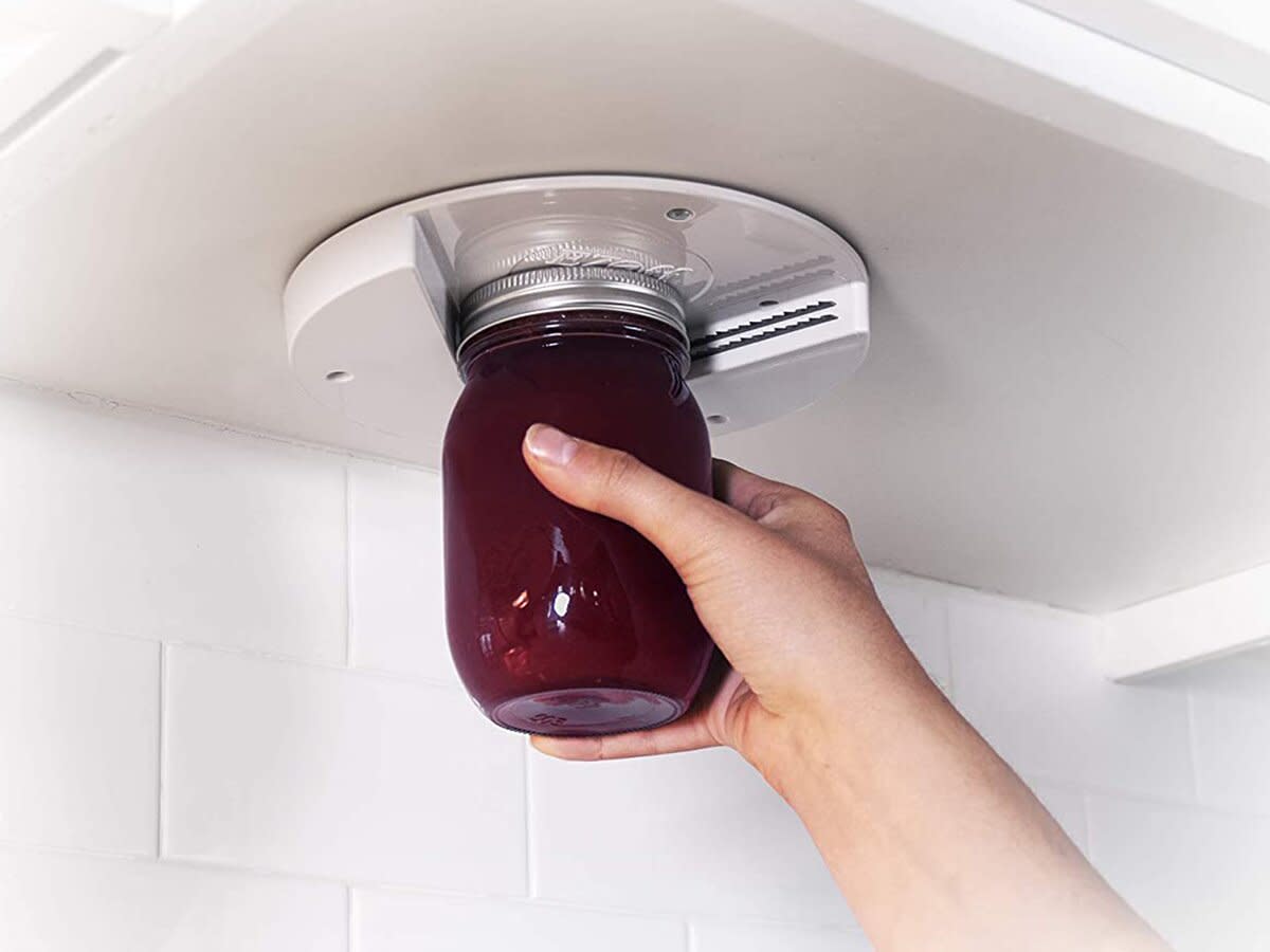 EZ Off Jar Opener Under Cabinet Jar Lid &amp; Bottle Opener