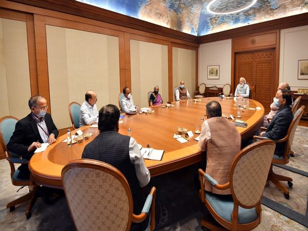 Visual of meeting chaired by PM Modi (Photo/ANI)