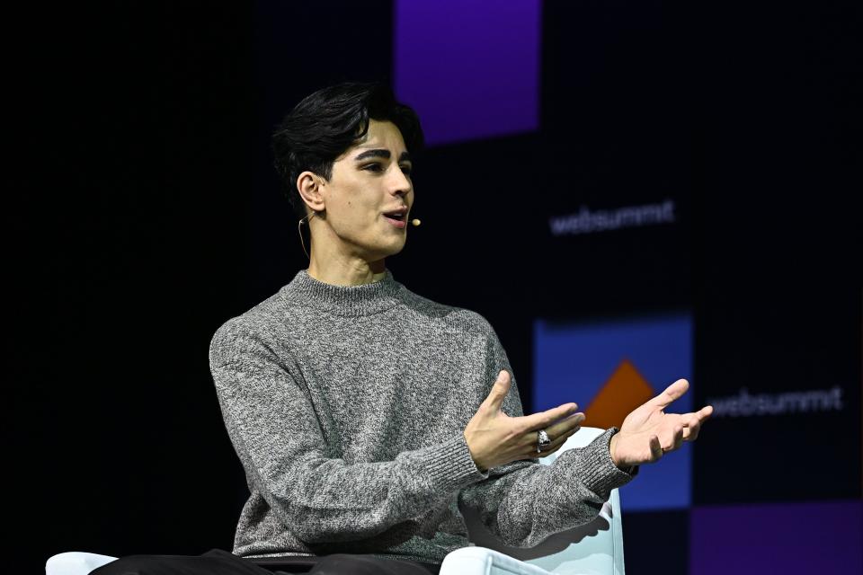 Royal author Omid Scobie during Web Summit at the Altice Arena in Lisbon, Portugal on November 2, 2022.